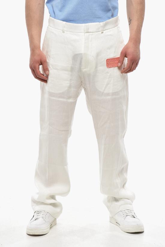  오프화이트 치노 팬츠 OMCG033G23FAB0010400 White