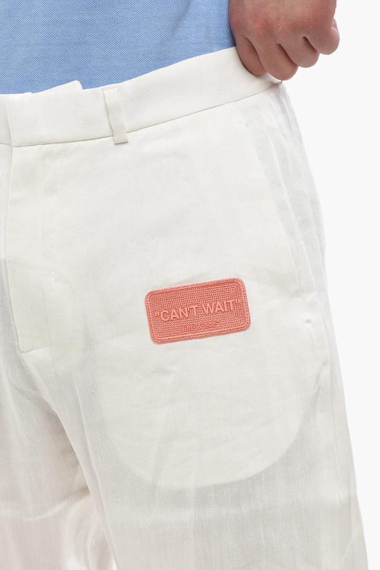  오프화이트 치노 팬츠 OMCG033G23FAB0010400 White - OFF WHITE
