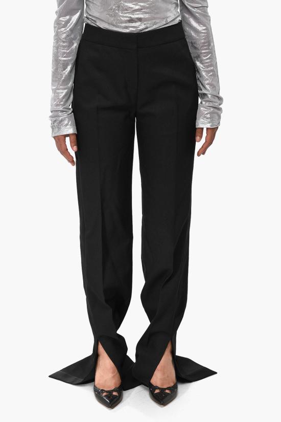  오프화이트 스트레이트 팬츠 OWCQ002F23FAB0011010 Black