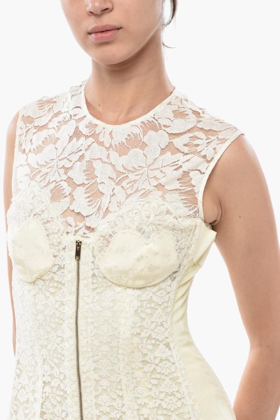  스텔라 맥카트니 미디 원피스 540300SLA609500 White - STELLA MCCARTNEY