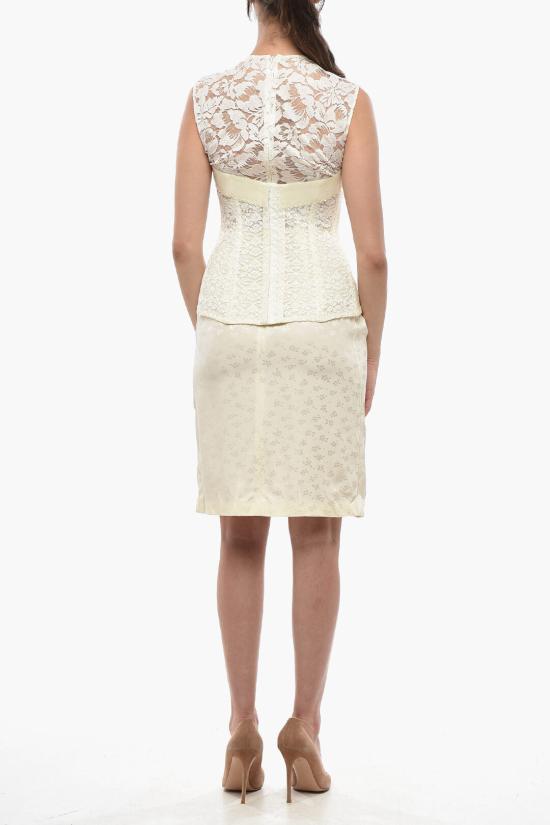  스텔라 맥카트니 미디 원피스 540300SLA609500 White - STELLA MCCARTNEY