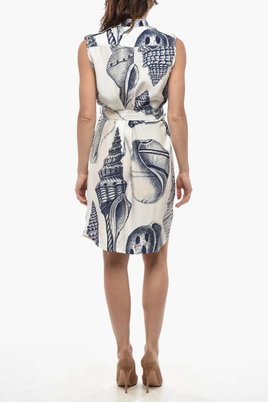  스텔라 맥카트니 미디 원피스 603079SRA589001 Bianco Blu - STELLA MCCARTNEY