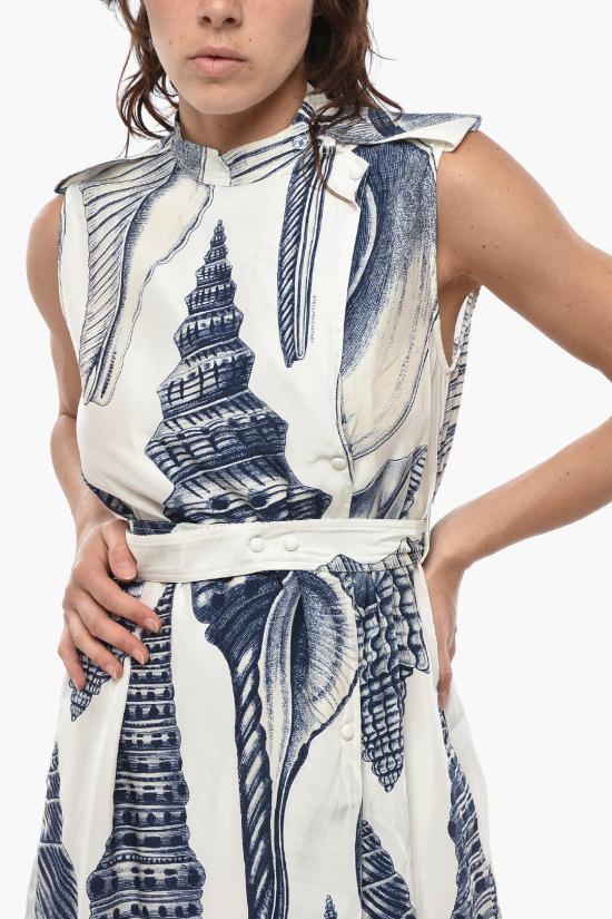  스텔라 맥카트니 미디 원피스 603079SRA589001 Bianco Blu - STELLA MCCARTNEY