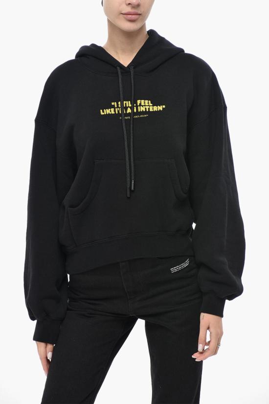  오프화이트 후드 티셔츠 OWBB058F23JER0131018 Black