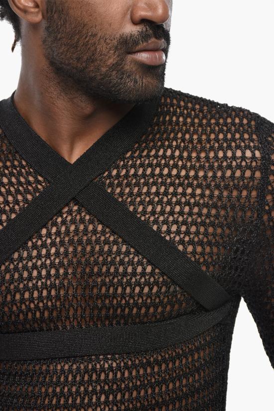  오프화이트 스웨터 OMHD015F23KNI0021000 Black - OFF WHITE