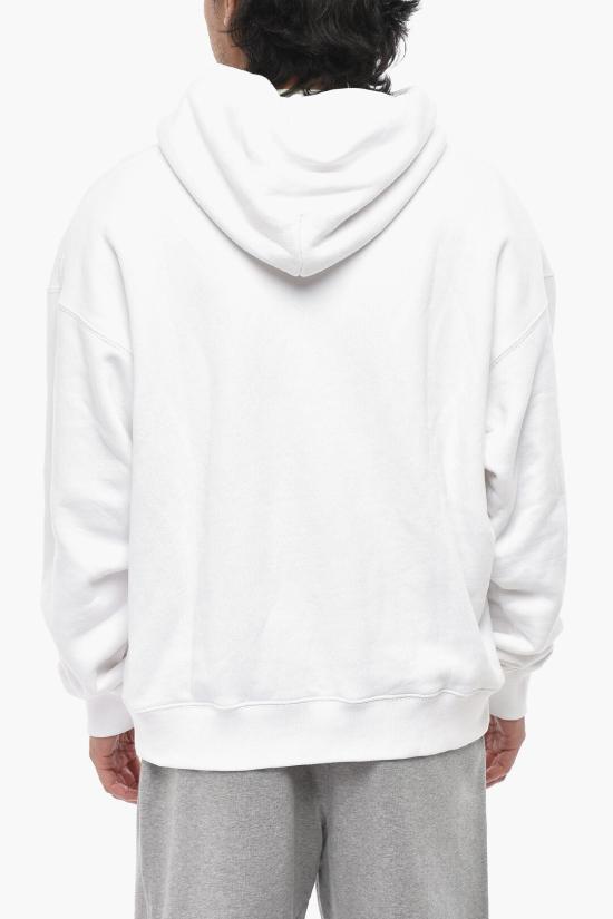  오프화이트 후드 티셔츠 OMBB085F23FLE0240110 White - OFF WHITE