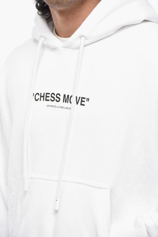  오프화이트 후드 티셔츠 OMBB085F23FLE0240110 White - OFF WHITE