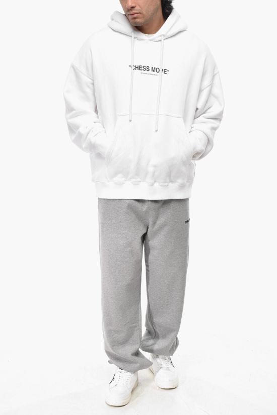  오프화이트 후드 티셔츠 OMBB085F23FLE0240110 White - OFF WHITE