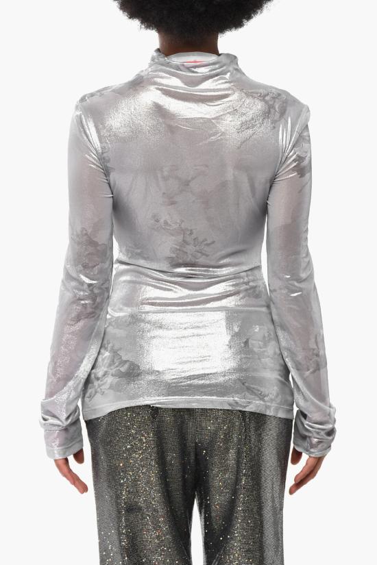  오프화이트 긴팔 티셔츠 OWAD194S23JER0021010 Silver - OFF WHITE