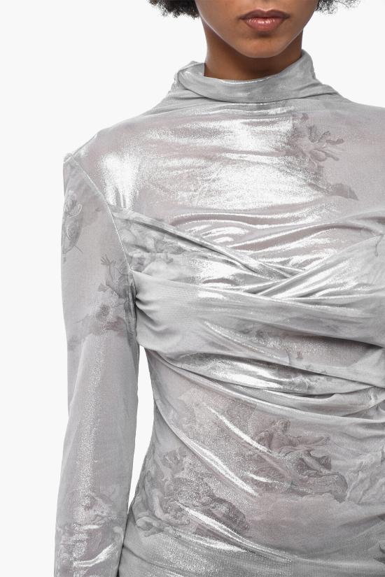  오프화이트 긴팔 티셔츠 OWAD194S23JER0021010 Silver - OFF WHITE