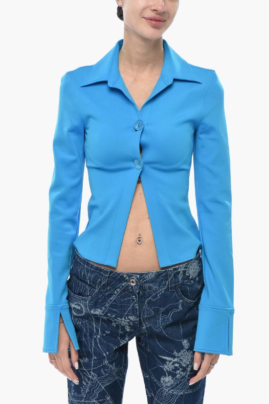  오프화이트 셔츠 OWGE003S23JER0014900 Light blue