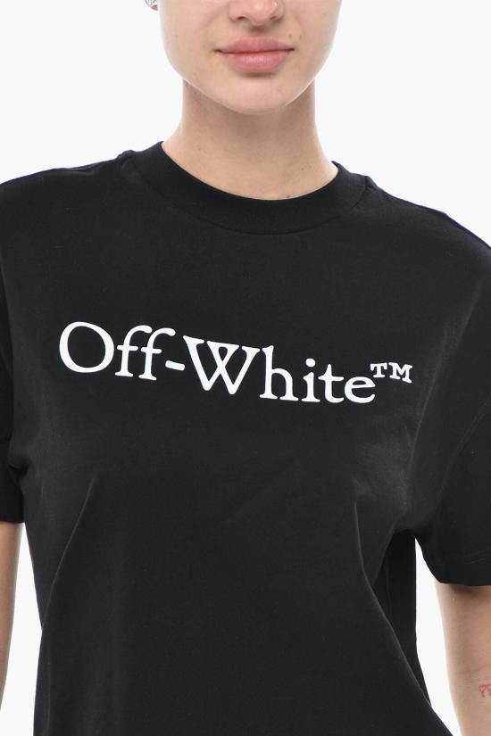  오프화이트 반팔 티셔츠 OWAA089C99JER0031001 Black - OFF WHITE