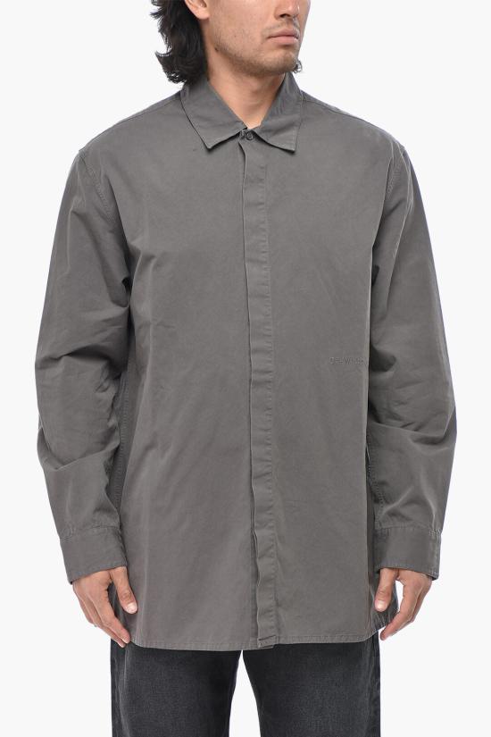  오프화이트 긴팔 셔츠 OMGA231F22FAB0010707 Gray