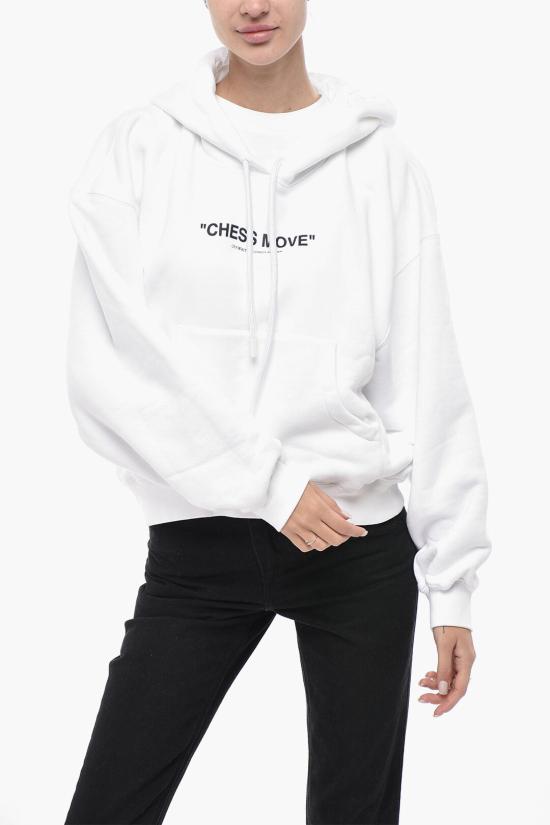  오프화이트 후드 티셔츠 OWBB058F23JER0100110 White