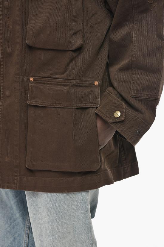  쿨투라 긴팔 셔츠 A076BROWN - CULTURA