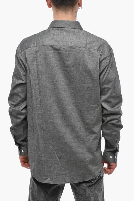 오프화이트 긴팔 셔츠 OMGA199F21FAB0011010 Gray - OFF WHITE