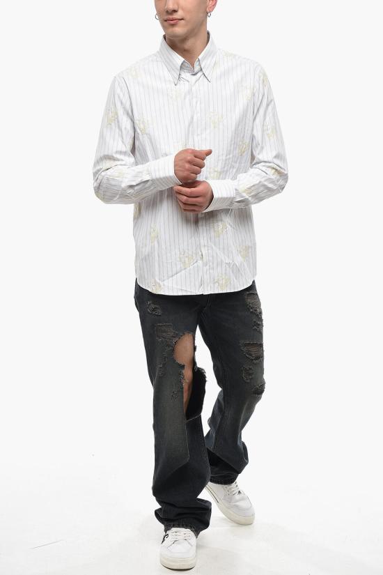  오프화이트 긴팔 셔츠 OMGA152R21FAB0030172 White - OFF WHITE