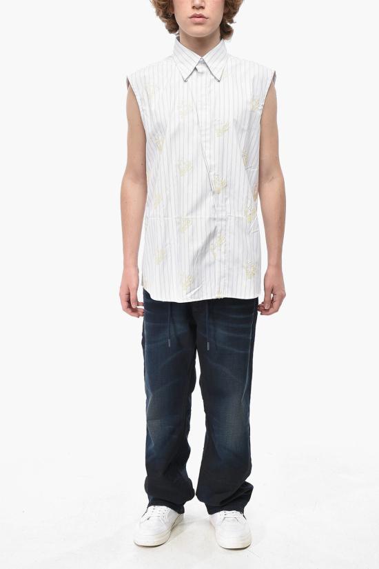  오프화이트 긴팔 셔츠 OMGA156R21FAB0010172 White - OFF WHITE