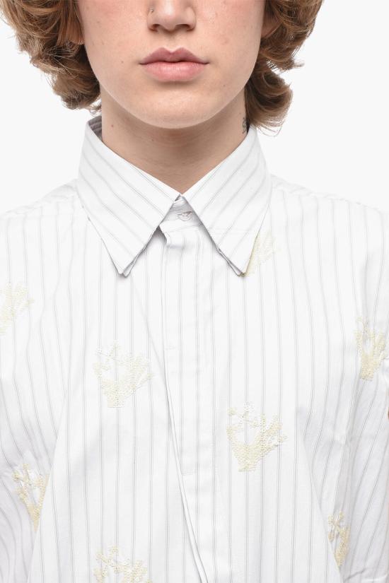  오프화이트 긴팔 셔츠 OMGA156R21FAB0010172 White - OFF WHITE