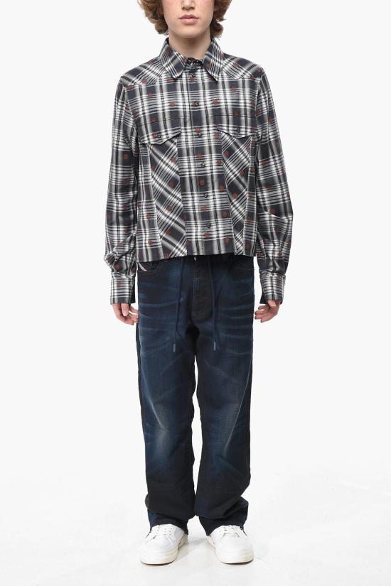  오프화이트 긴팔 셔츠 OMGA172S21FAB0011025 Blue - OFF WHITE