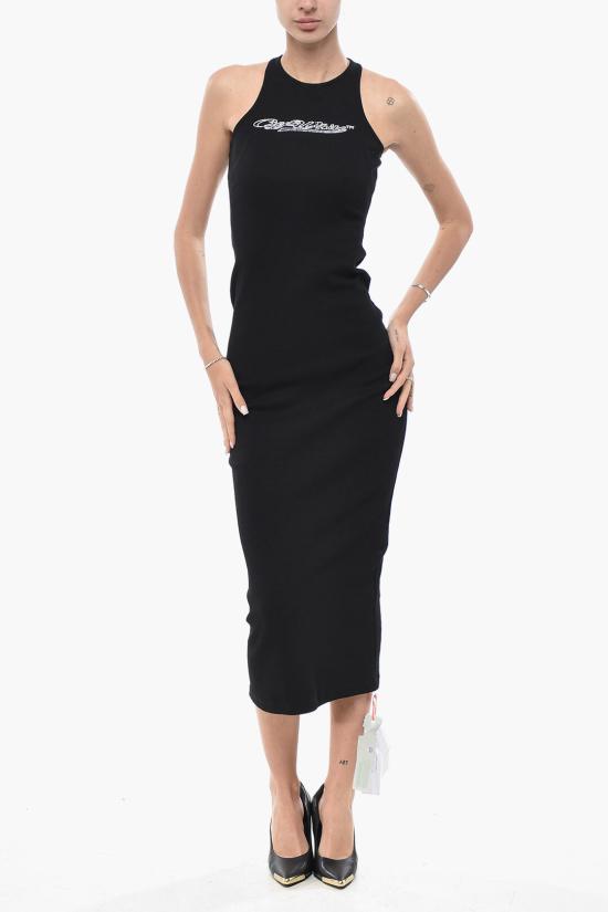  오프화이트 롱 원피스 OWDB469S23JER0011001 Black