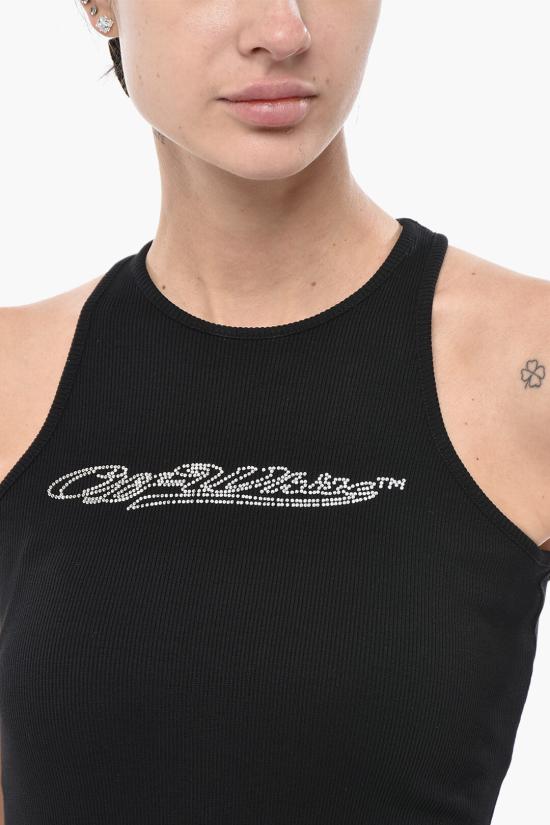  오프화이트 롱 원피스 OWDB469S23JER0011001 Black - OFF WHITE