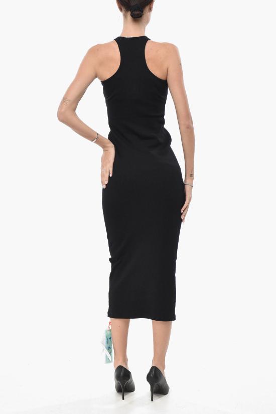  오프화이트 롱 원피스 OWDB469S23JER0011001 Black - OFF WHITE