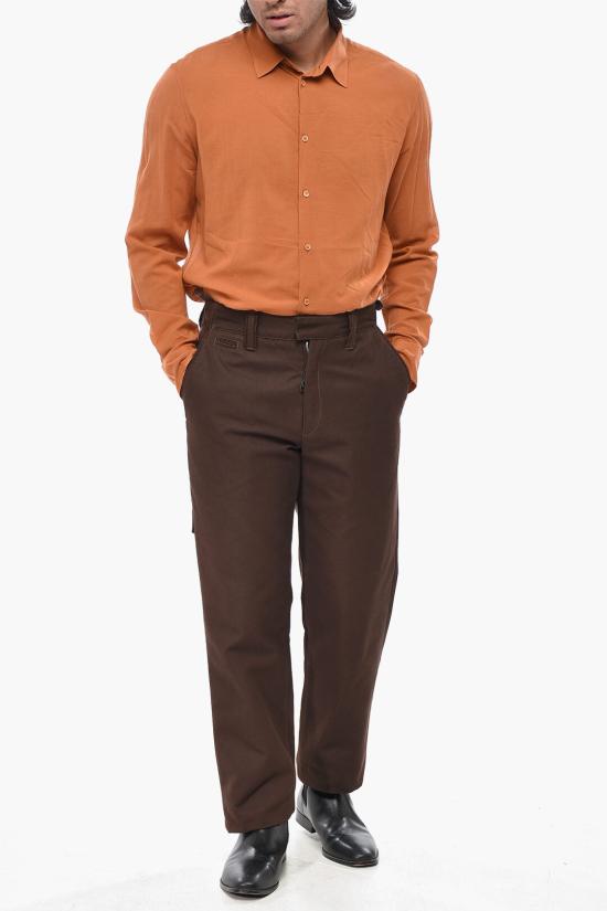  오프화이트 치노 팬츠 OMCG023F20FAB0016000 Brown - OFF WHITE