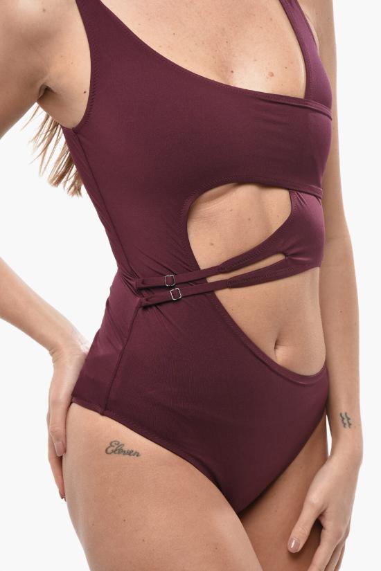  오프화이트 원피스 수영복 OWFC014F23JER0012800 Burgundy - OFF WHITE