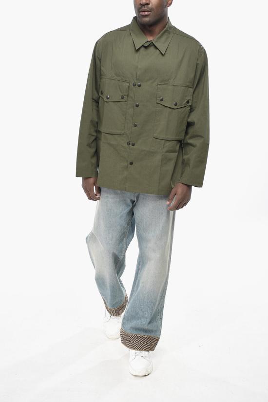  니들스 긴팔 셔츠 OT092A OLIVE Green - NEEDLES