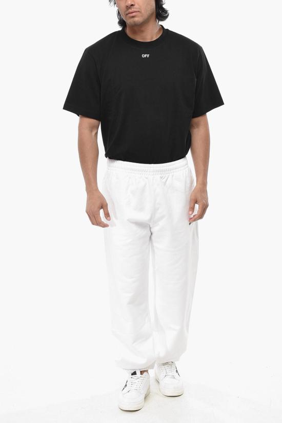  오프화이트 트레이닝/조거 팬츠 OMCH029C99FLE0080110 White - OFF WHITE