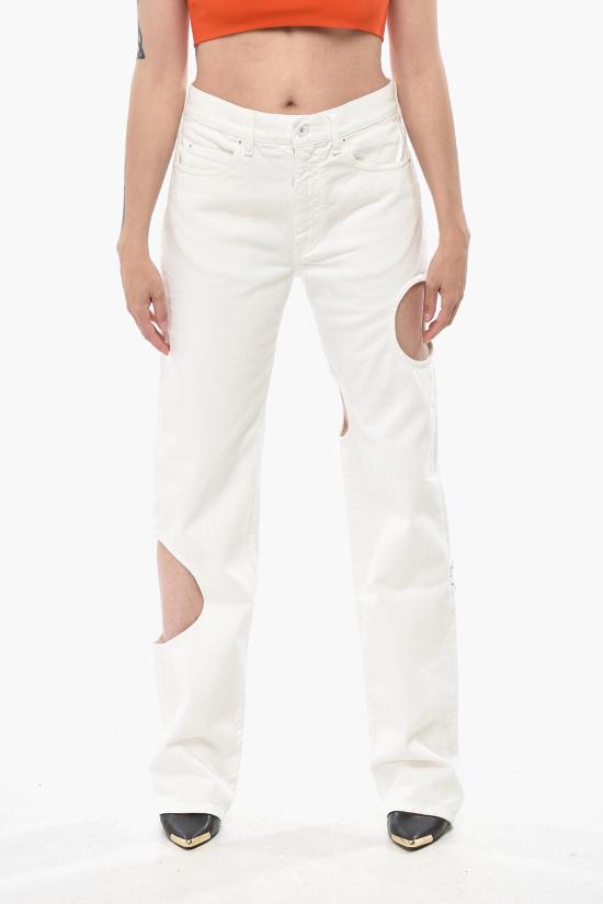  오프화이트 데님 팬츠 OWYA018C99DEN0020100 White