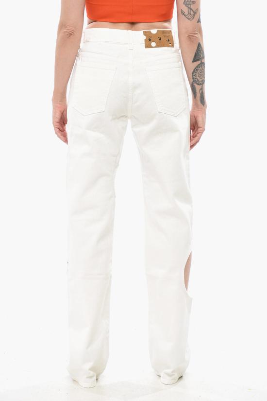  오프화이트 데님 팬츠 OWYA018C99DEN0020100 White - OFF WHITE