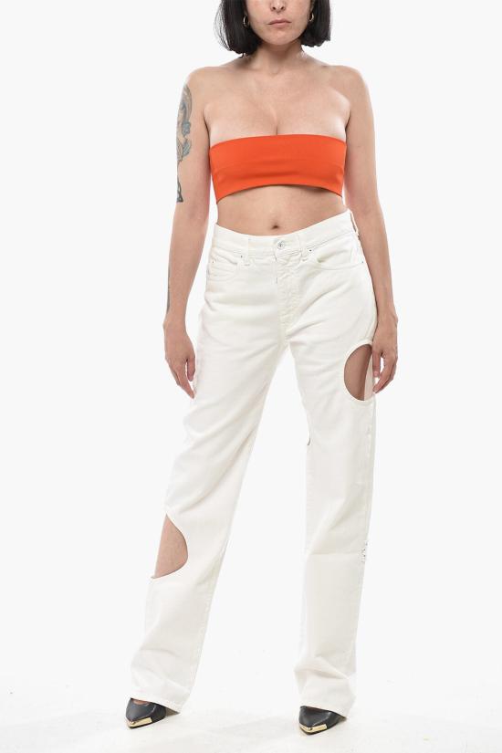  오프화이트 데님 팬츠 OWYA018C99DEN0020100 White - OFF WHITE