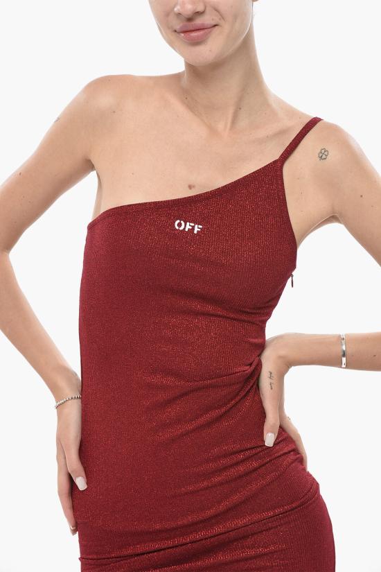  오프화이트 롱 원피스 OWDB53IT24FAB0022501 Red - OFF WHITE