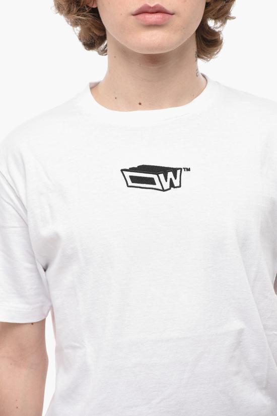  오프화이트 반팔 티셔츠 OMAA027S23JER0140110 White - OFF WHITE