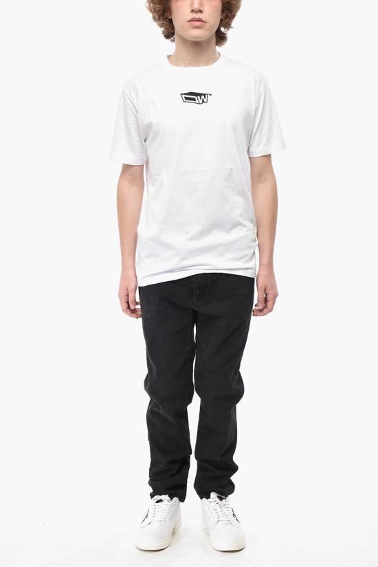  오프화이트 반팔 티셔츠 OMAA027S23JER0140110 White - OFF WHITE