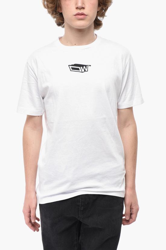  오프화이트 반팔 티셔츠 OMAA027S23JER0140110 White