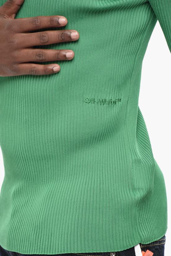  오프화이트 터틀넥 OMHF041F22KNI0015050 Green - OFF WHITE