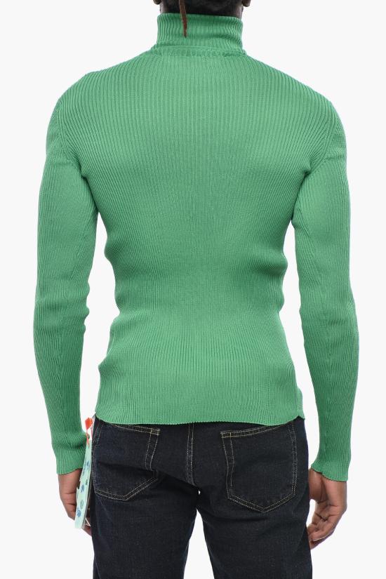  오프화이트 터틀넥 OMHF041F22KNI0015050 Green - OFF WHITE