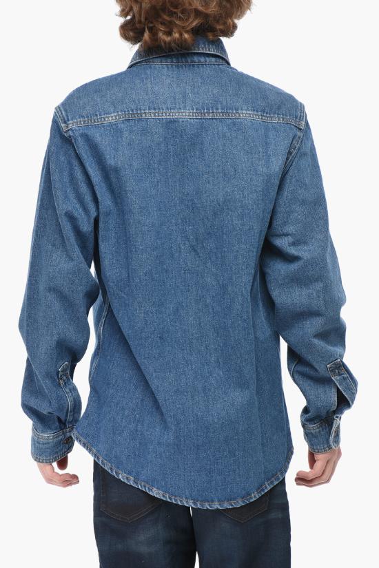  오프화이트 데님 셔츠 OMYD027C99DEN0054949 Blue - OFF WHITE