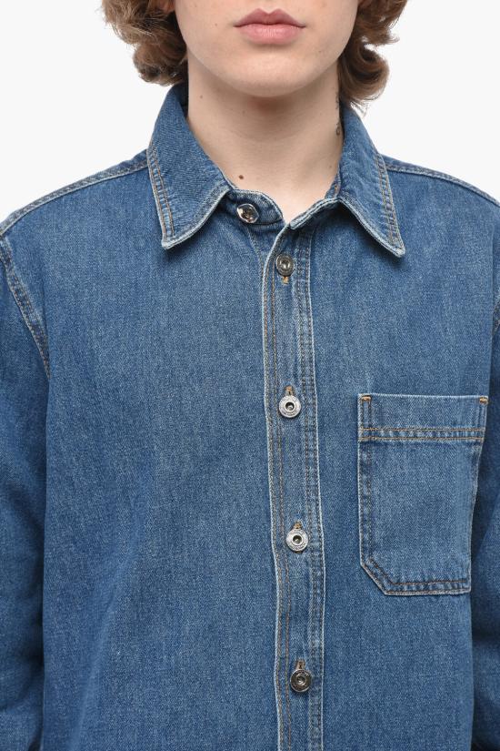  오프화이트 데님 셔츠 OMYD027C99DEN0054949 Blue - OFF WHITE