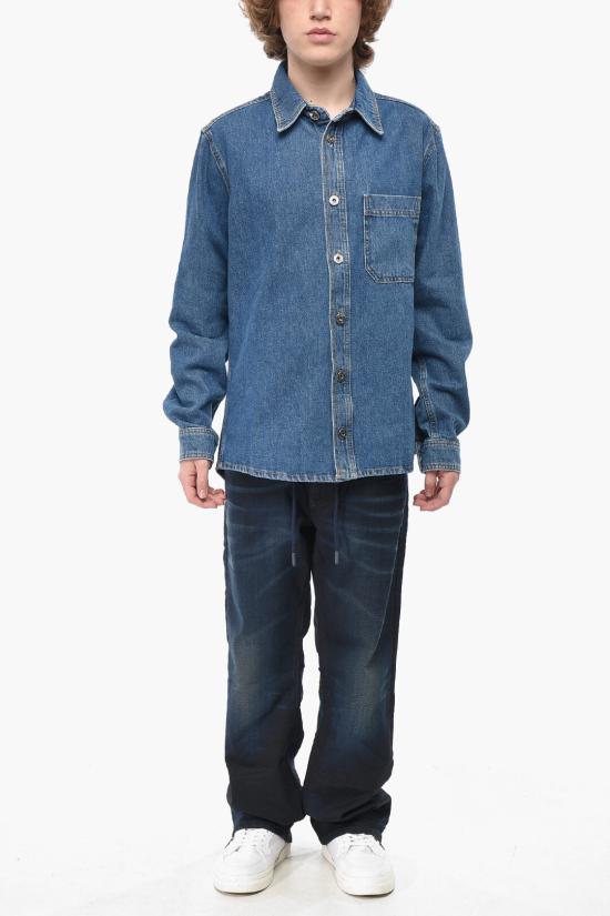  오프화이트 데님 셔츠 OMYD027C99DEN0054949 Blue - OFF WHITE
