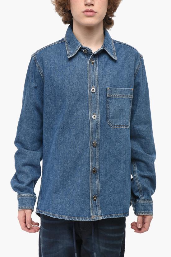  오프화이트 데님 셔츠 OMYD027C99DEN0054949 Blue