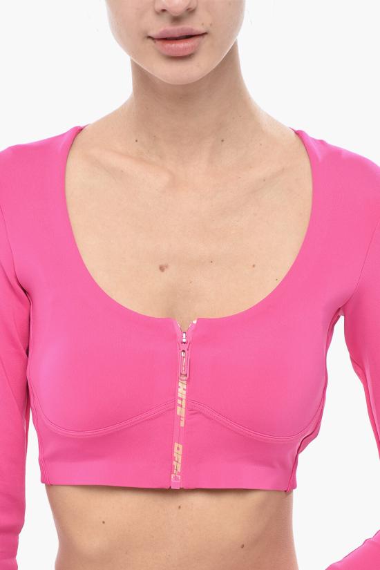  오프화이트 긴팔 티셔츠 OWVO072S23JER0013200 Pink - OFF WHITE