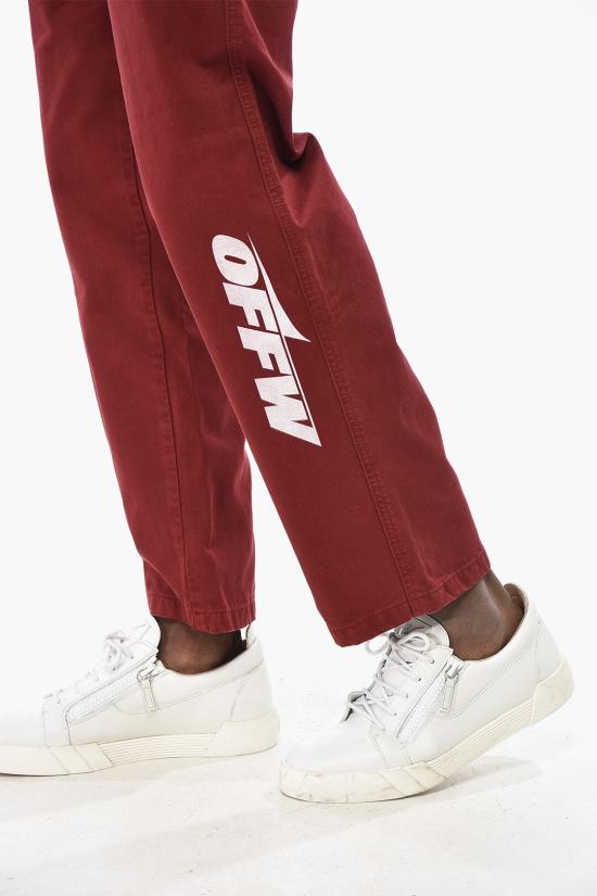  오프화이트 치노 팬츠 OMCG008F185150252401 Red - OFF WHITE