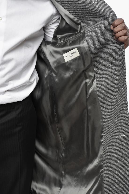  오피신 제네랄 코트 W24MCTS656 MID GREY Gray - OFFICINE GENERALE