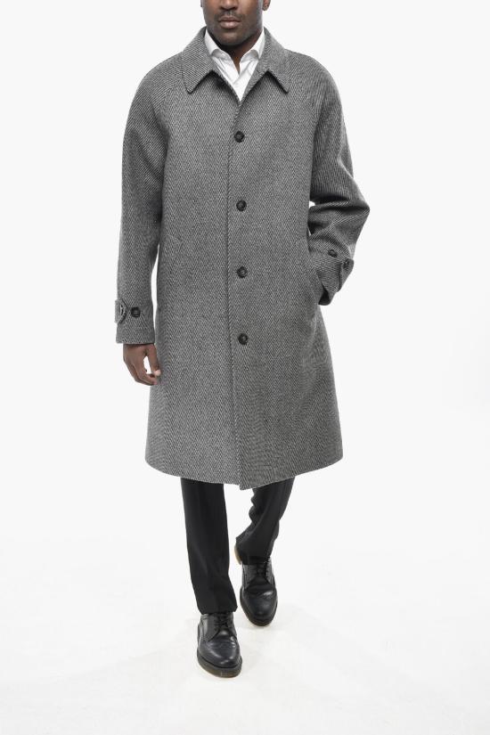  오피신 제네랄 코트 W24MCTS656 MID GREY Gray - OFFICINE GENERALE