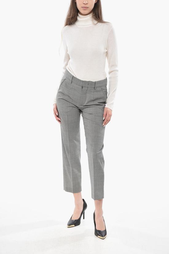  이자벨마랑 스트레이트 팬츠 PA0382FA B1F01I ECRU BLACK Gray - ISABEL MARANT