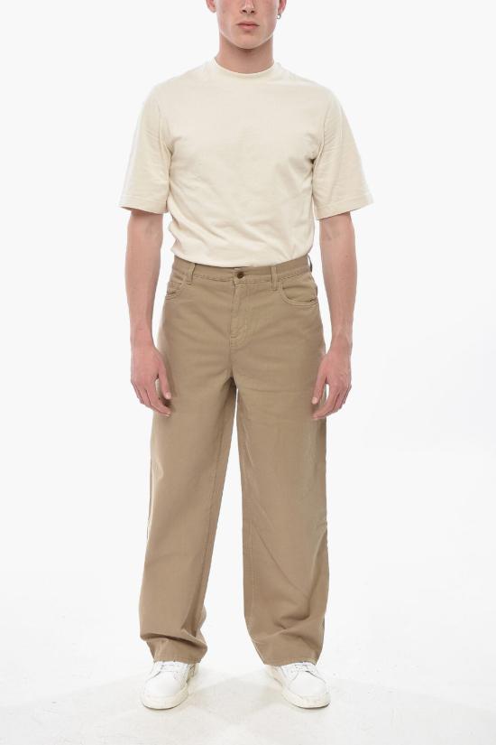  버버리 스트레이트 팬츠 8108341QUILL Brown - BURBERRY